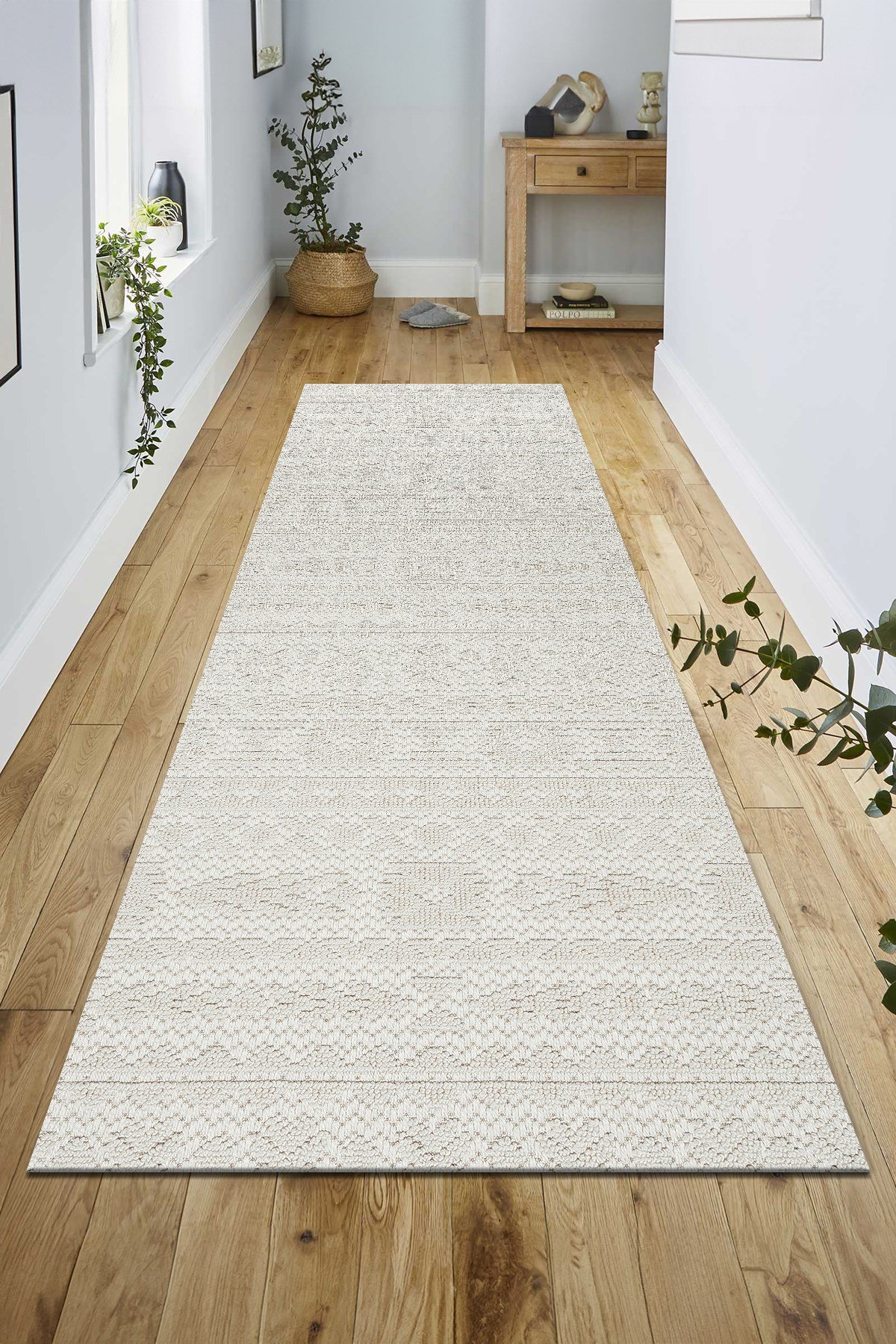 Krem İskandinav Modern Tasarım Sisal Bukle Özel Ölçü Salon Oturma Odası Koridor Mutfak Halısı Yolluk