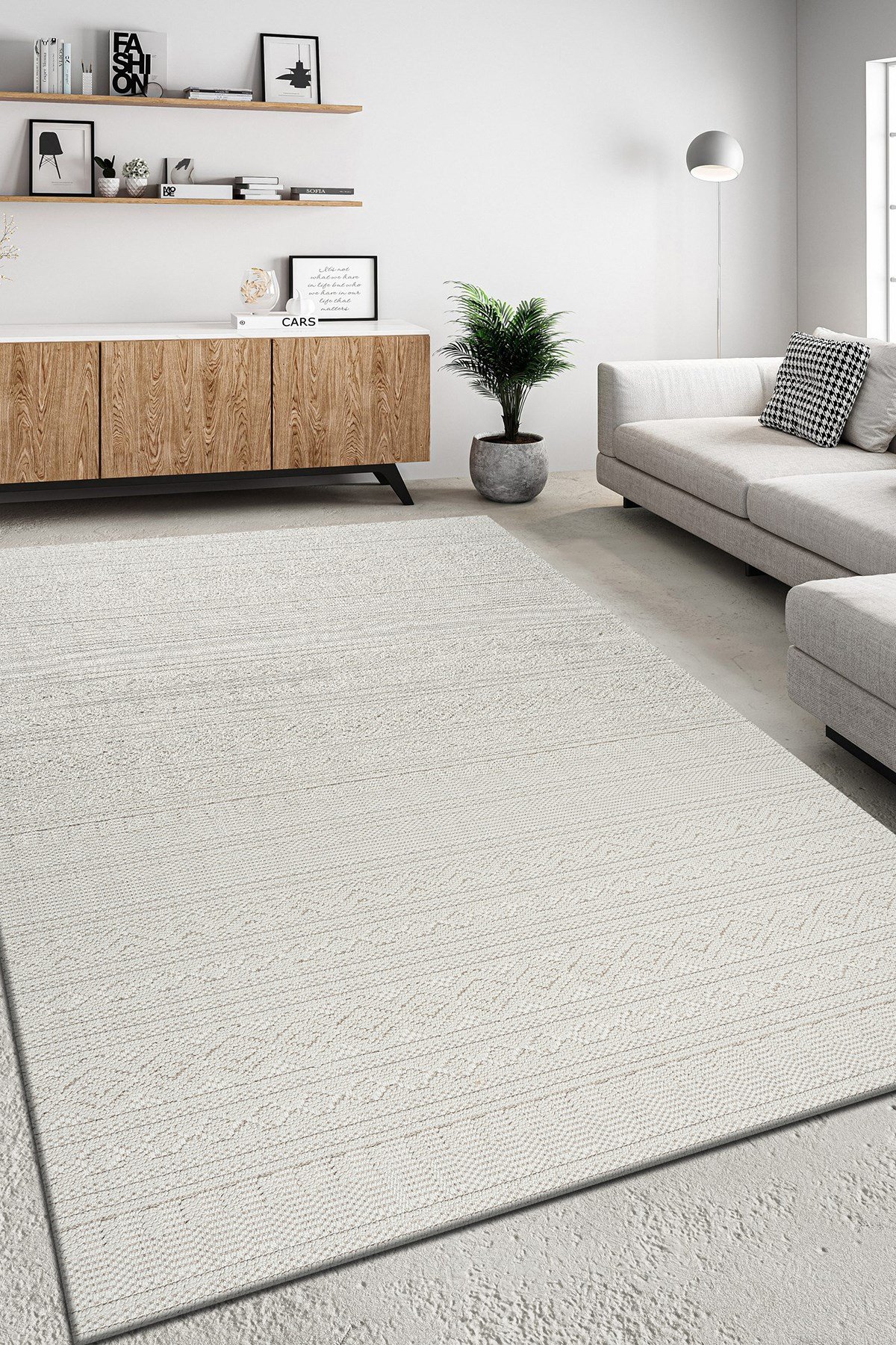 Krem İskandinav Modern Tasarım Sisal Bukle Özel Ölçü Salon Oturma Odası Koridor Mutfak Halısı Yolluk