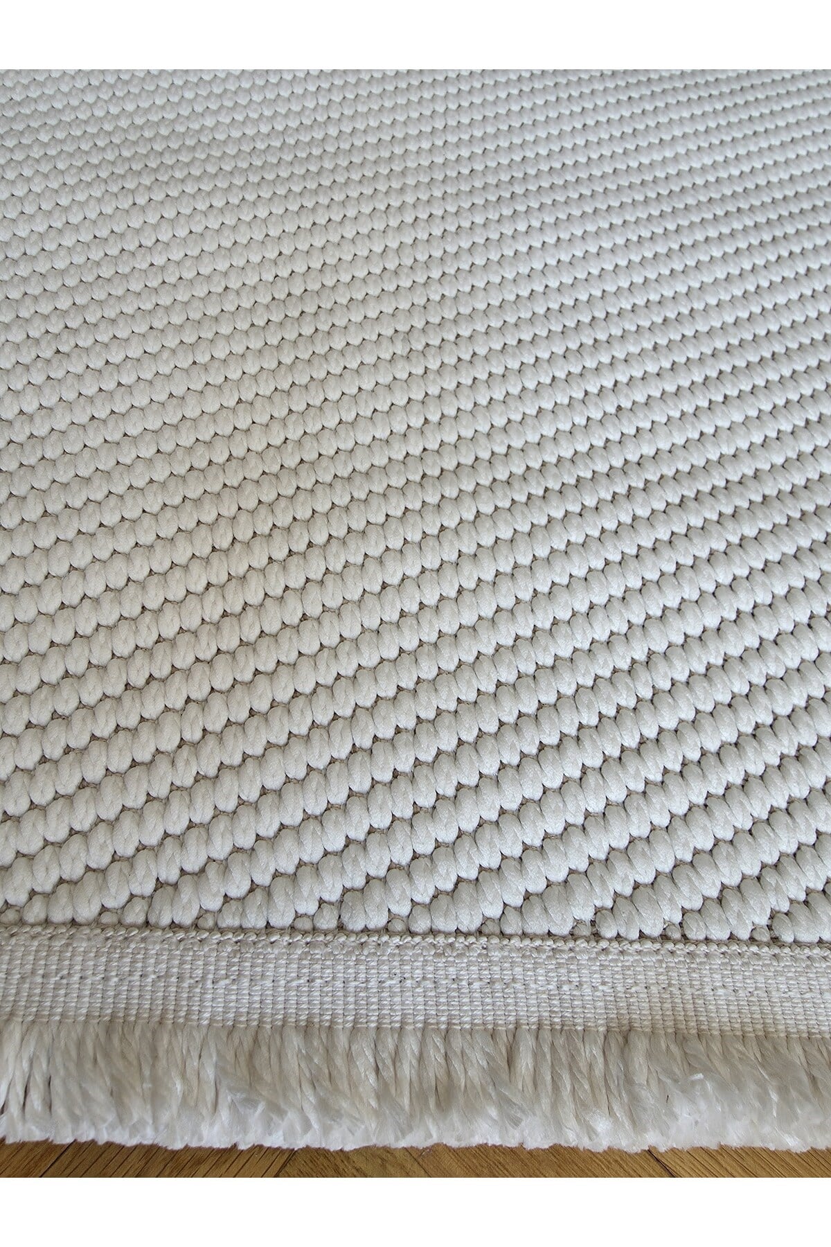 Lara 02 Krem Sisal İskandinav Extra Yumuşak Özel Kesim Kolay Temizlenen Salon Koridor Halısı