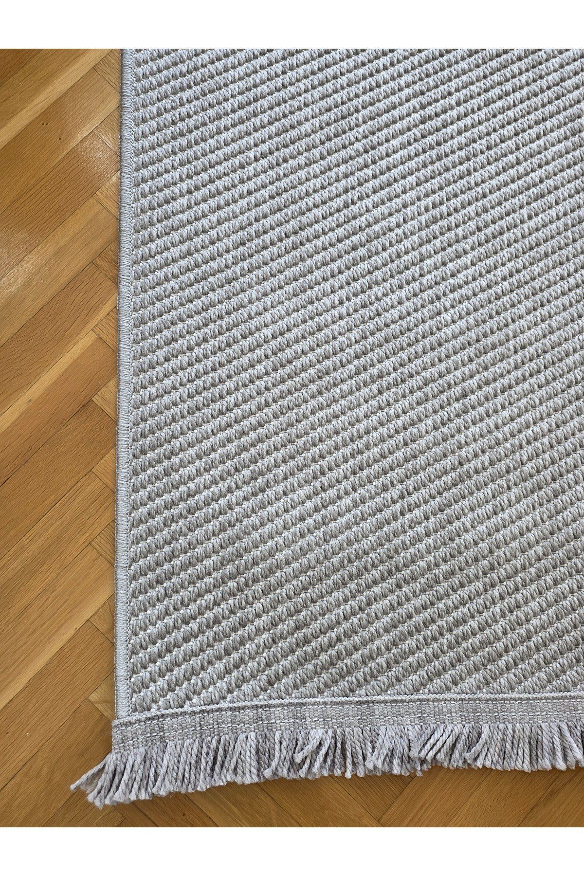 Lara 04 Gri Sisal İskandinav Extra Yumuşak Özel Kesim Kolay Temizlenen Salon Koridor Halısı