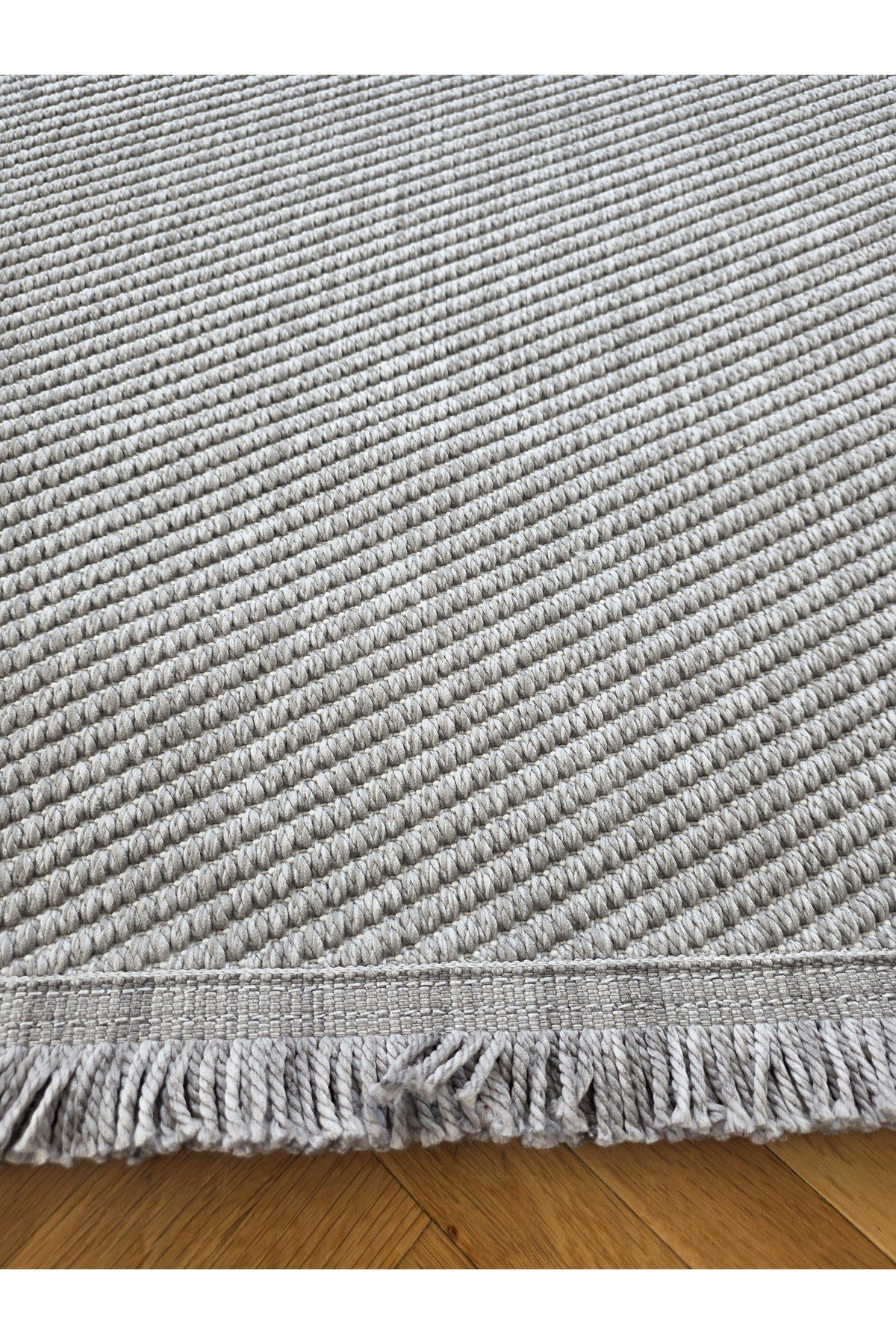 Lara 04 Gri Sisal İskandinav Extra Yumuşak Özel Kesim Kolay Temizlenen Salon Koridor Halısı
