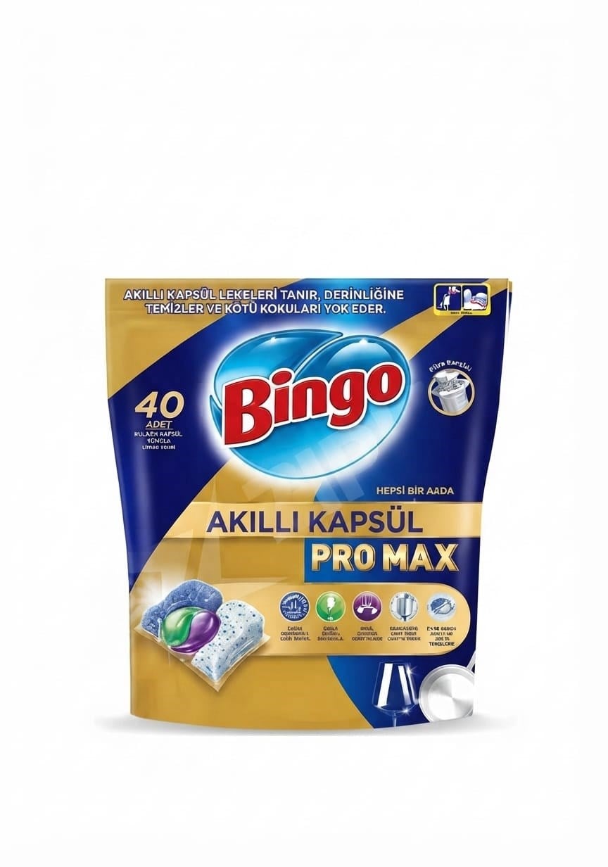 Bingo Akıllı Kapsül Pro Max Bulaşık Makinesi Tableti 40 lı