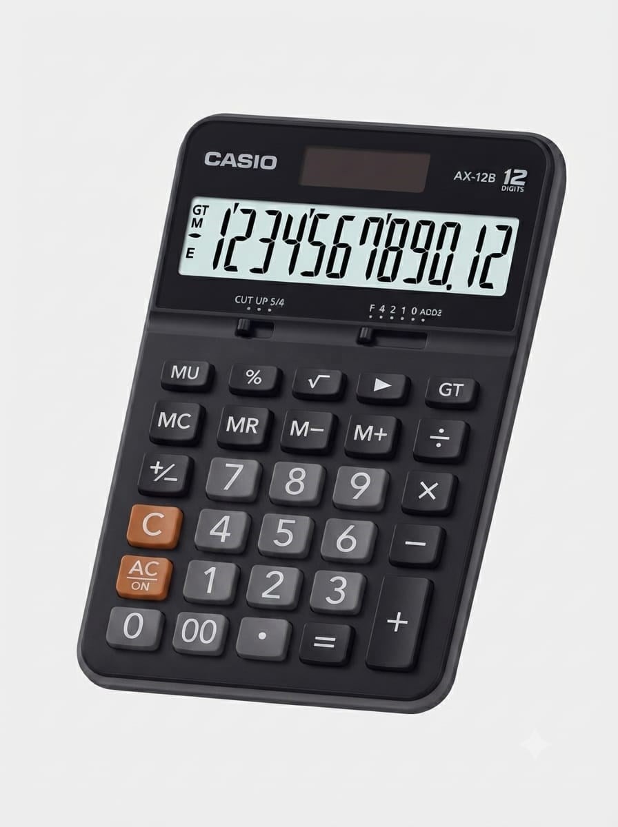 Casio AX-12B Masaüstü Hesap Makinesi 12 Haneli
