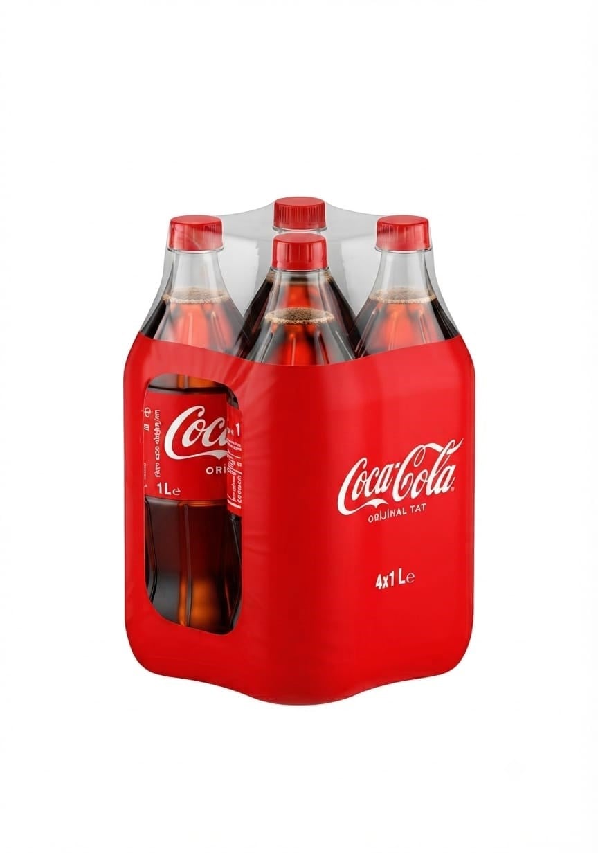 Coca Cola 1 litre 4'lü