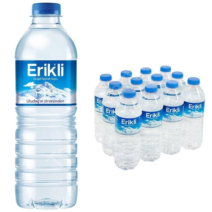 Erikli 0,5 ml pet şişe su 12 li paket