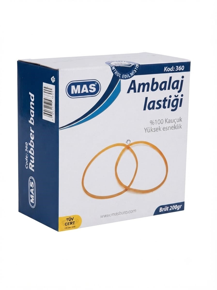 Mas 360 Paket Lastiği % 100 Kauçuk 200 gr