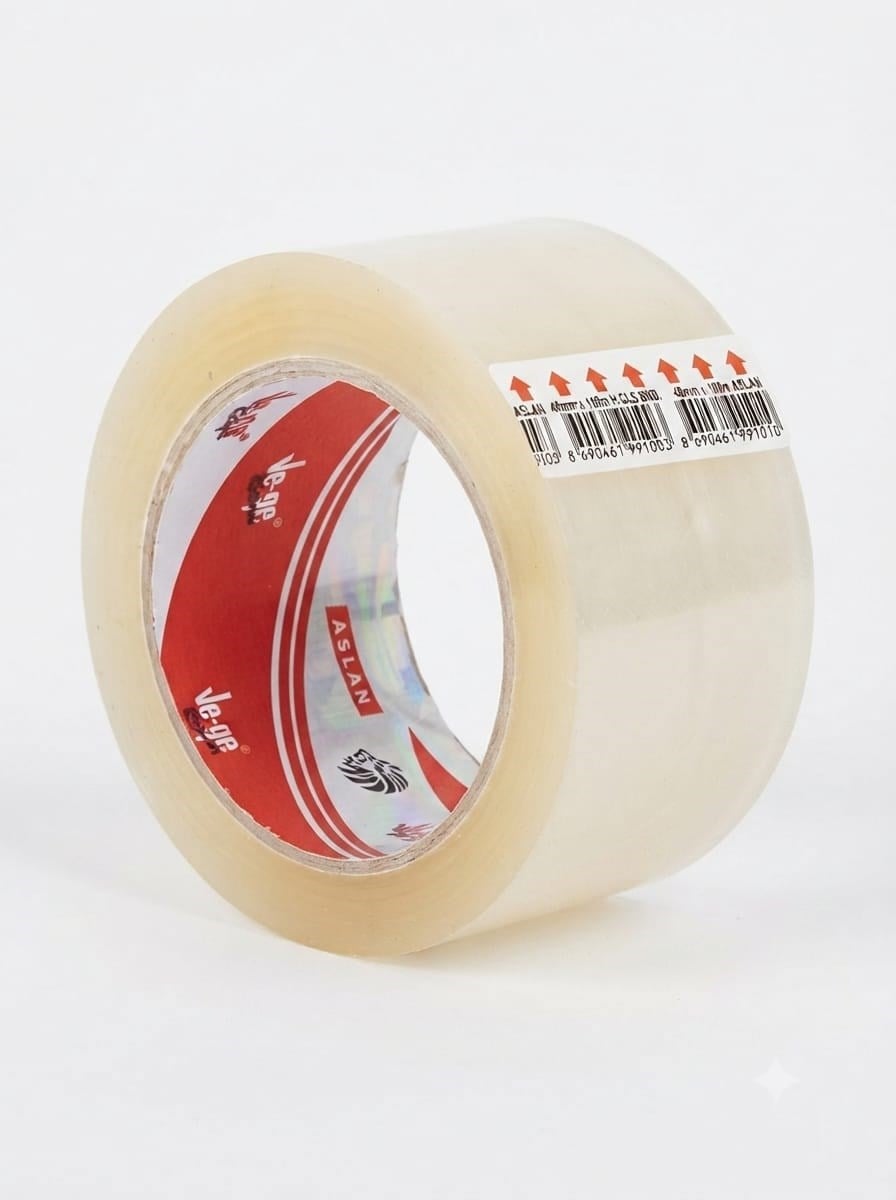Ve-ge Aslan Koli Bandı 45 mm x 100 m Şeffaf Tekli