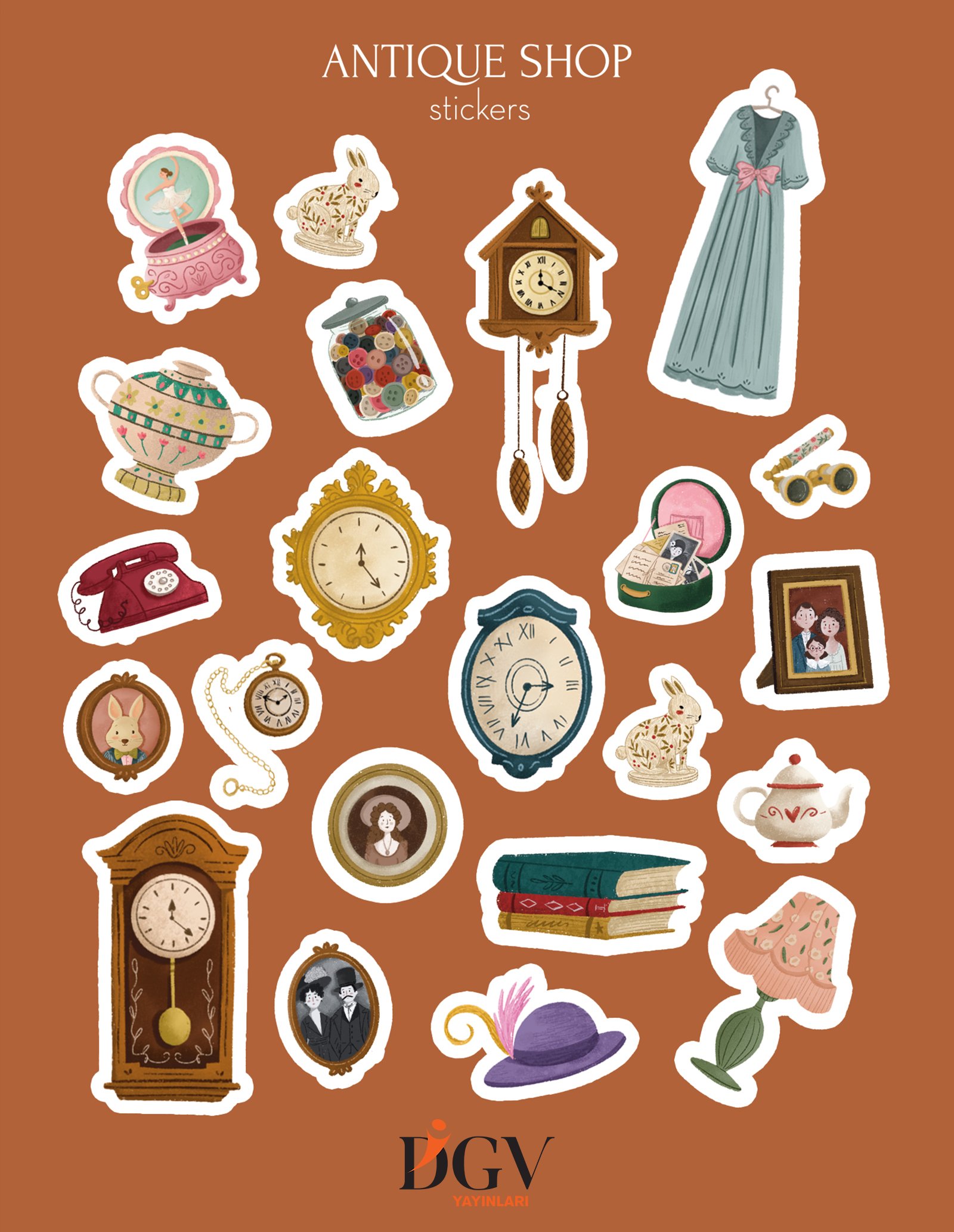 ANTIQUE SHOP STICKER SETİ