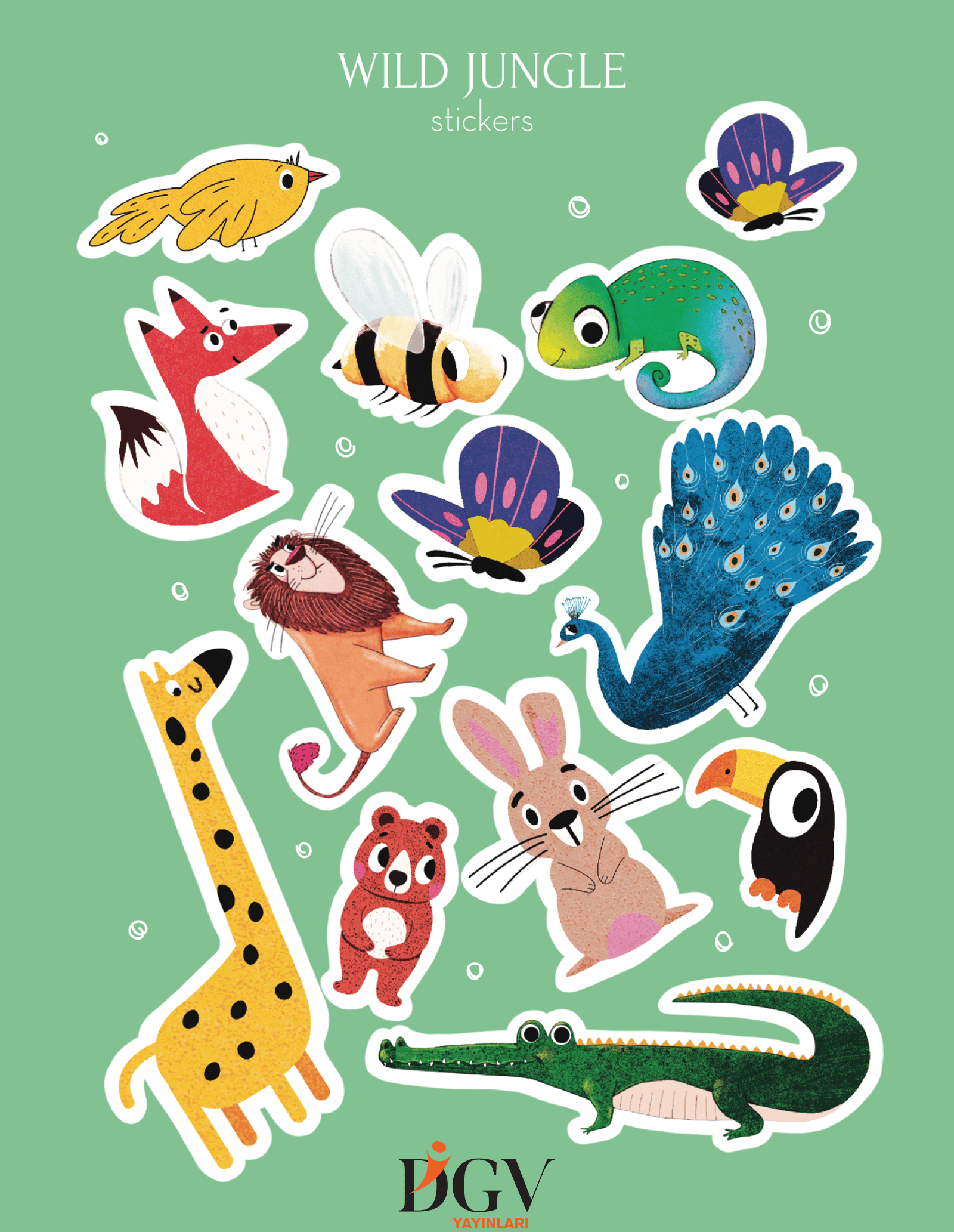 PARTY ANIMALS-WILD JUNGLE STICKER SETİ