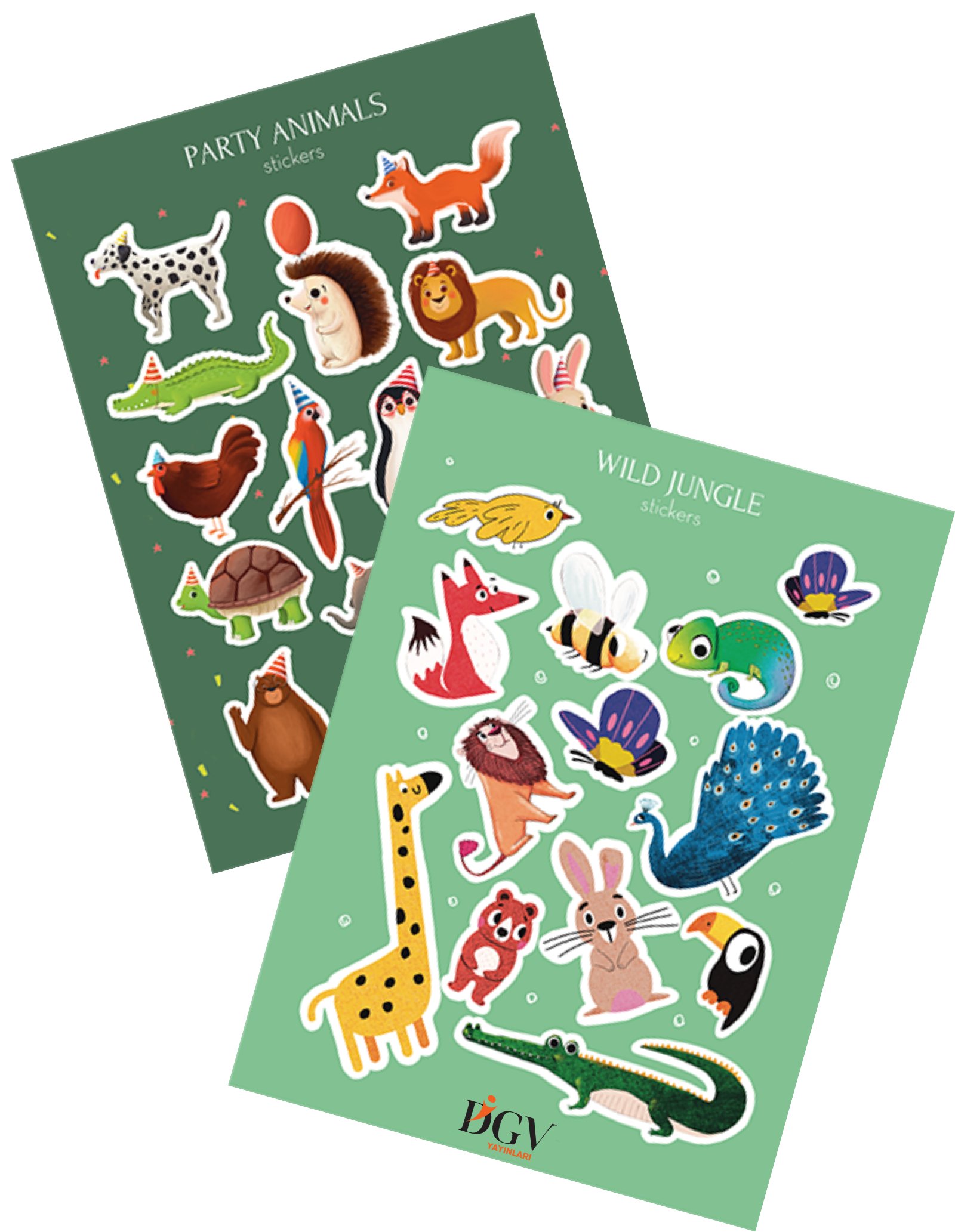 PARTY ANIMALS-WILD JUNGLE STICKER SETİ
