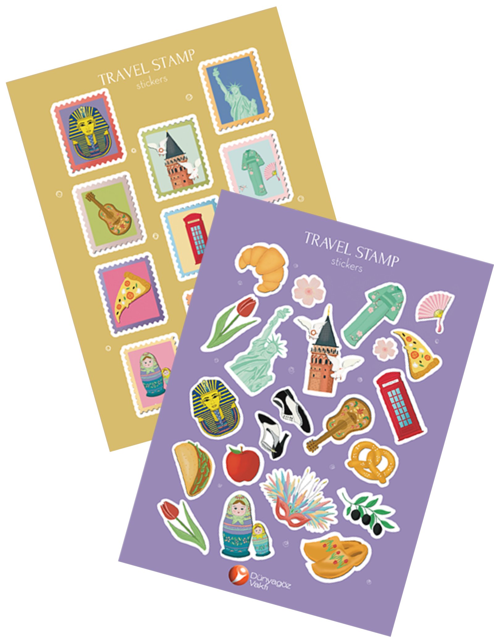TRAVEL STAMP STCIKER SETİ