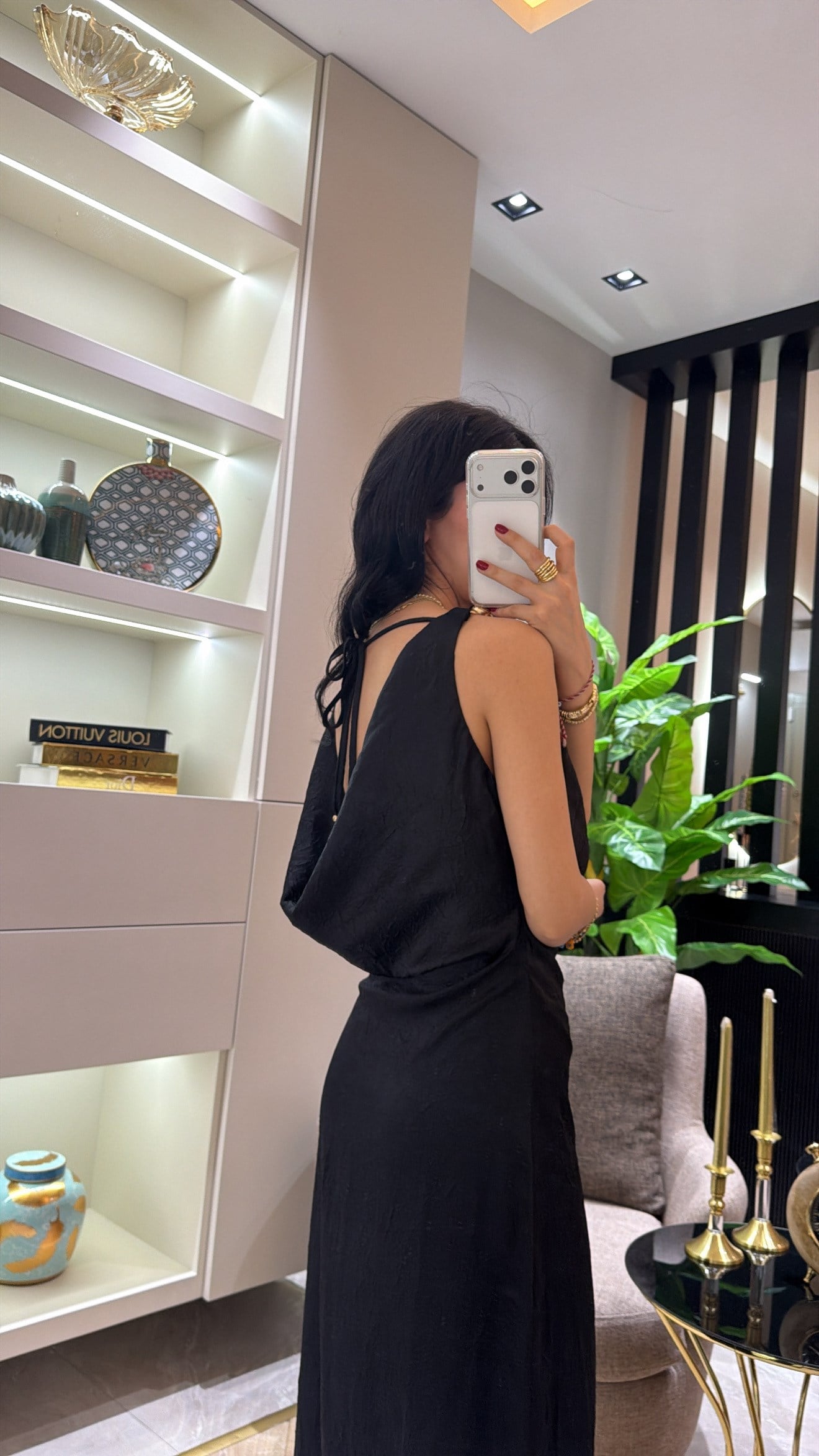 SATEN GOLD ELBİSE