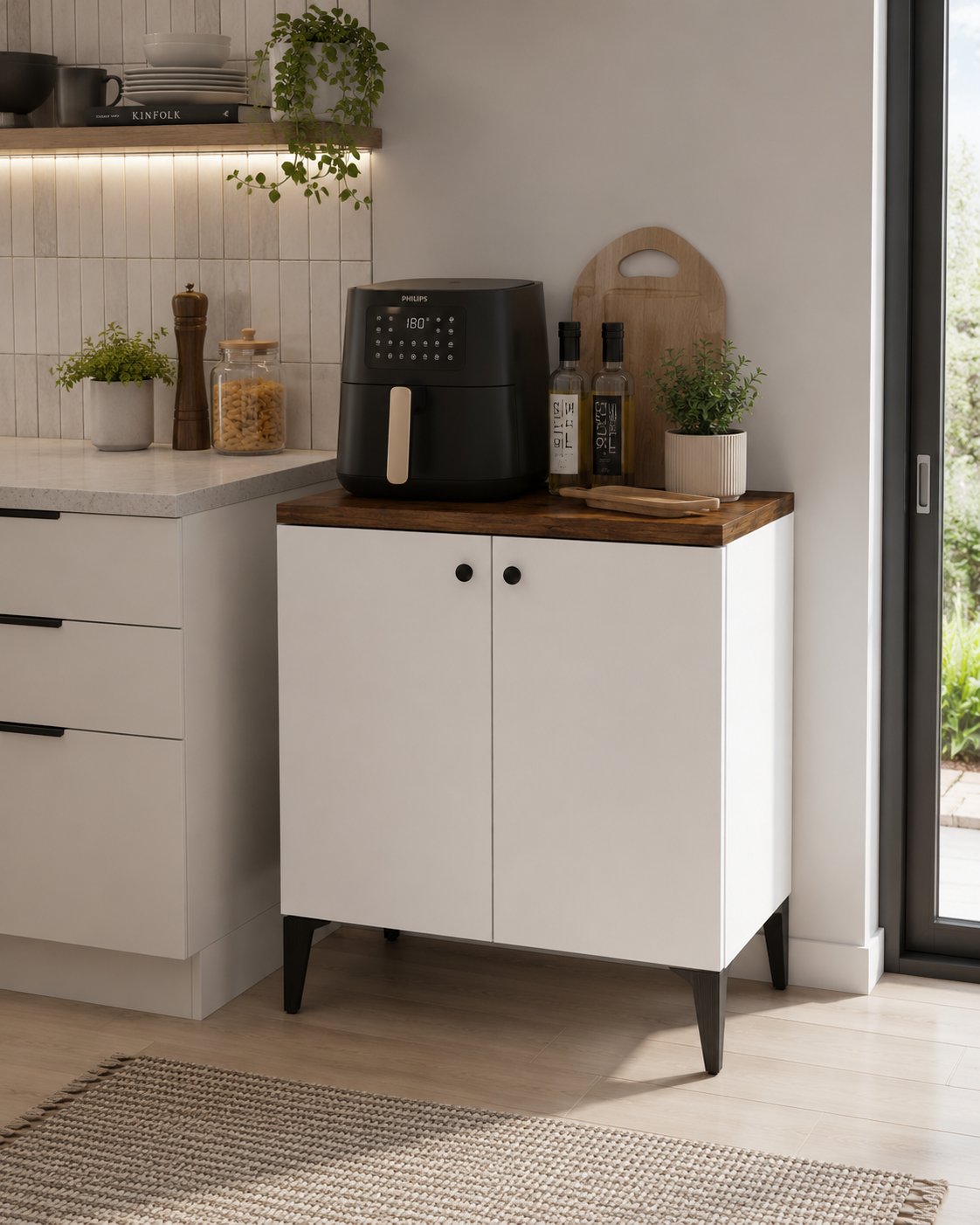 Gani Home Sare Mutfak Dolabı 2 Kapaklı Çok Amaçlı Dolap