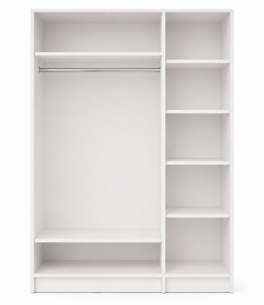 Gani Home SELEN 3 Kapaklı Gardırop M-1  | Modern Elbise Dolabı