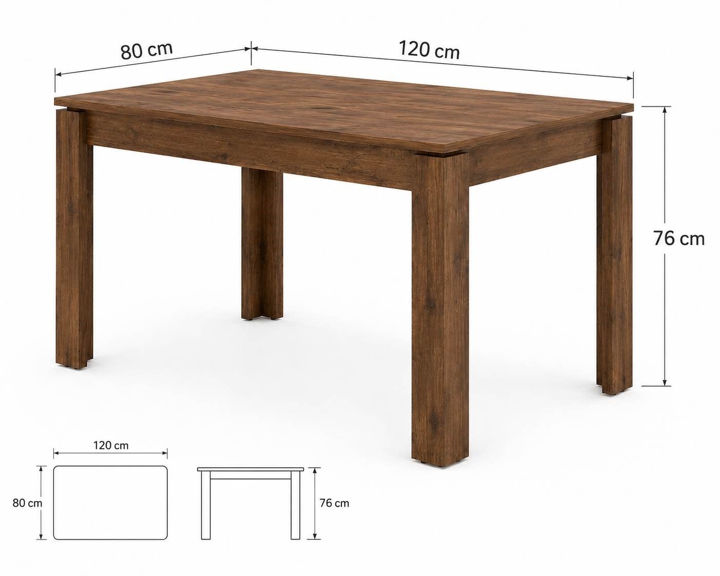 GaniHome Ligna Yemek Masası Mutfak Masası
