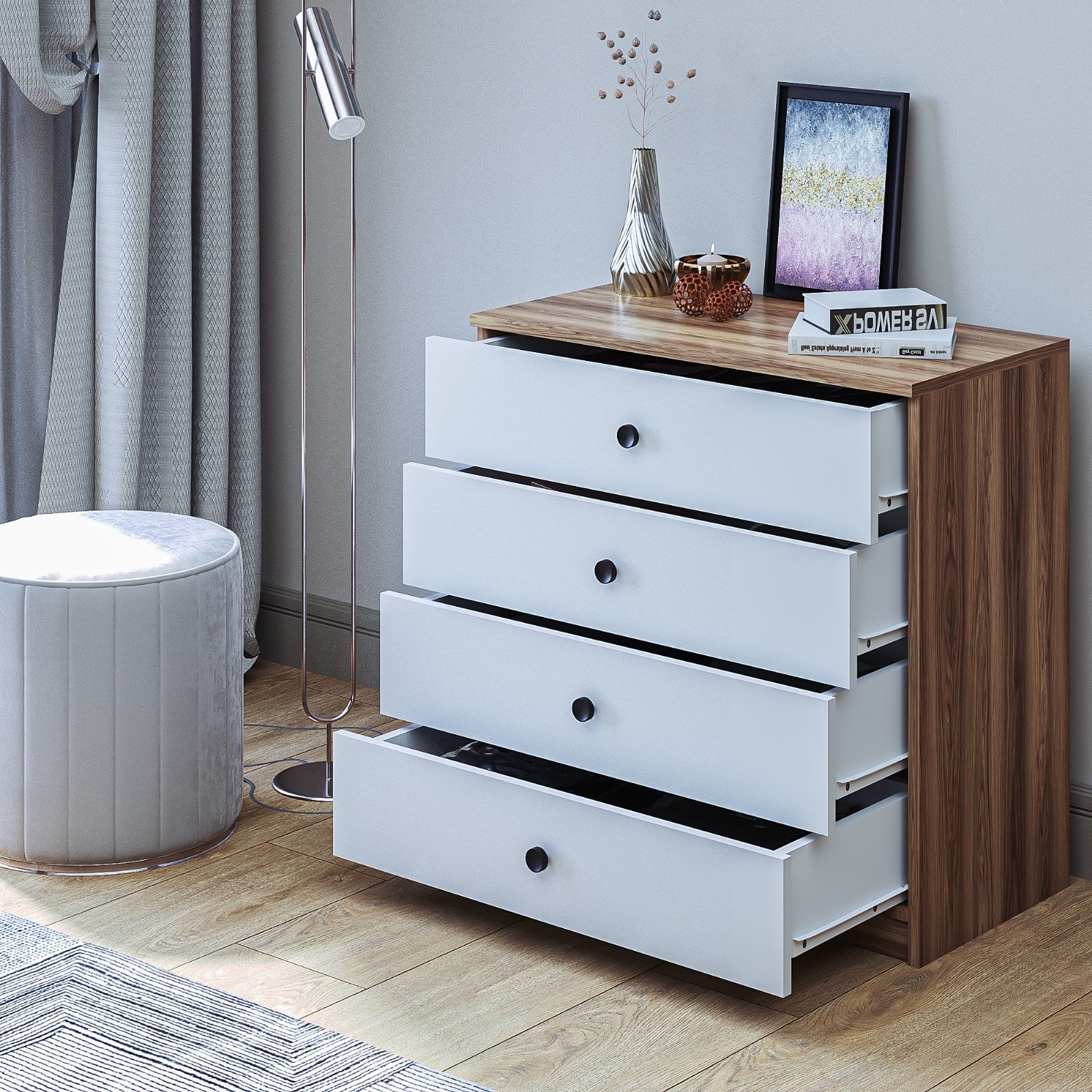 Linea Şifonyer 4 Çekmece 80 cm