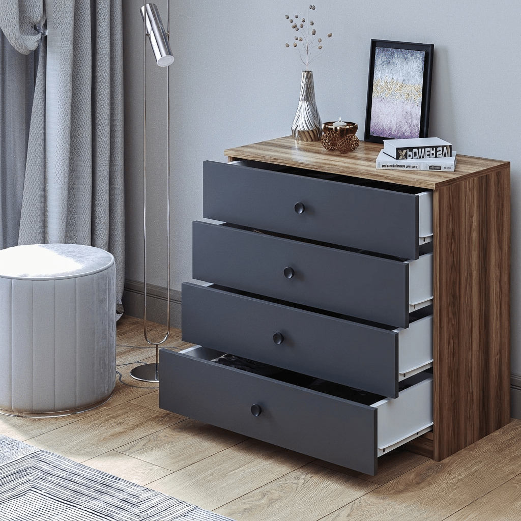 Linea Şifonyer 4 Çekmece 80 cm