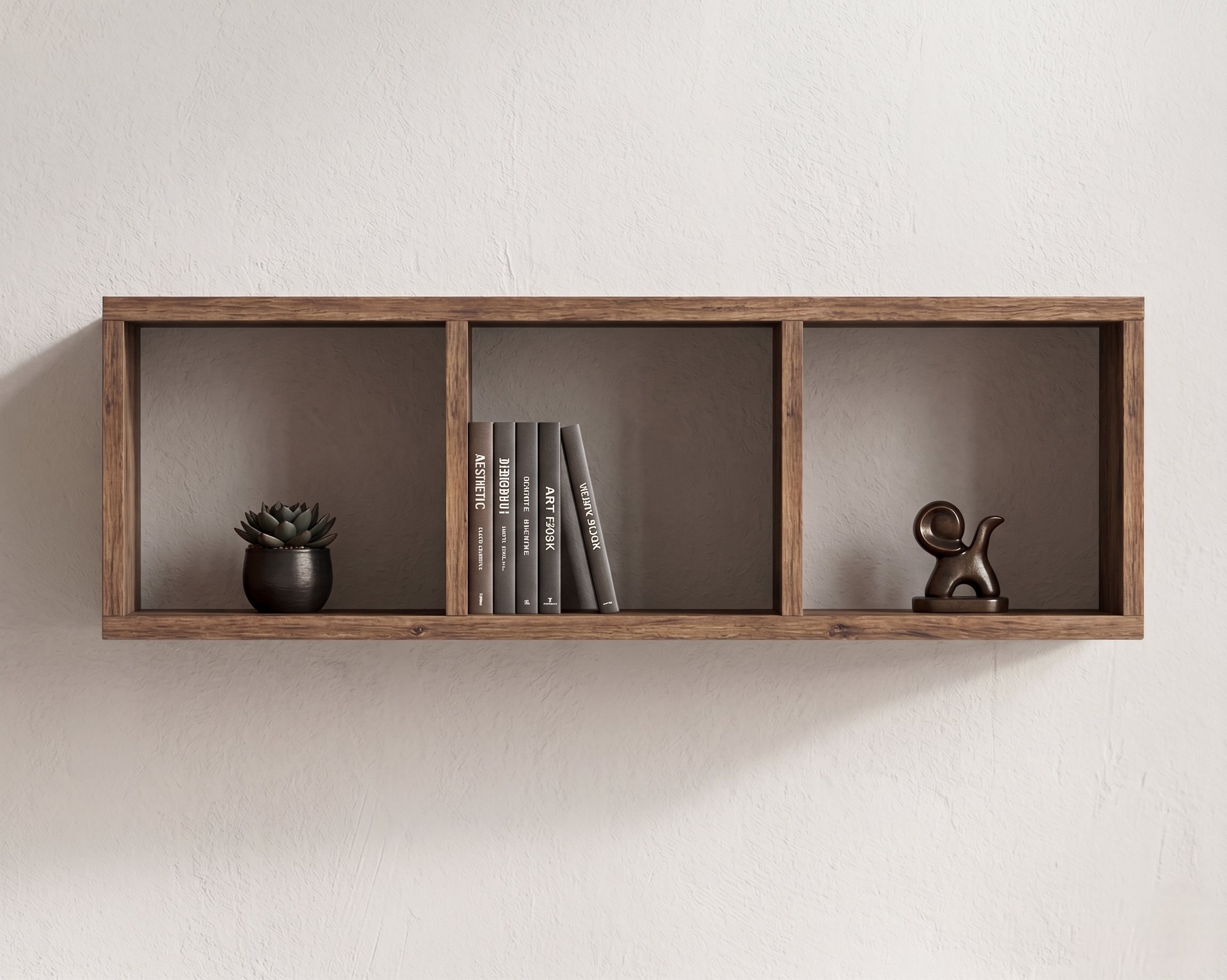 Vira Box Duvar Rafı 90 cm Dekoratif Kitaplık ve Duvar Rafı