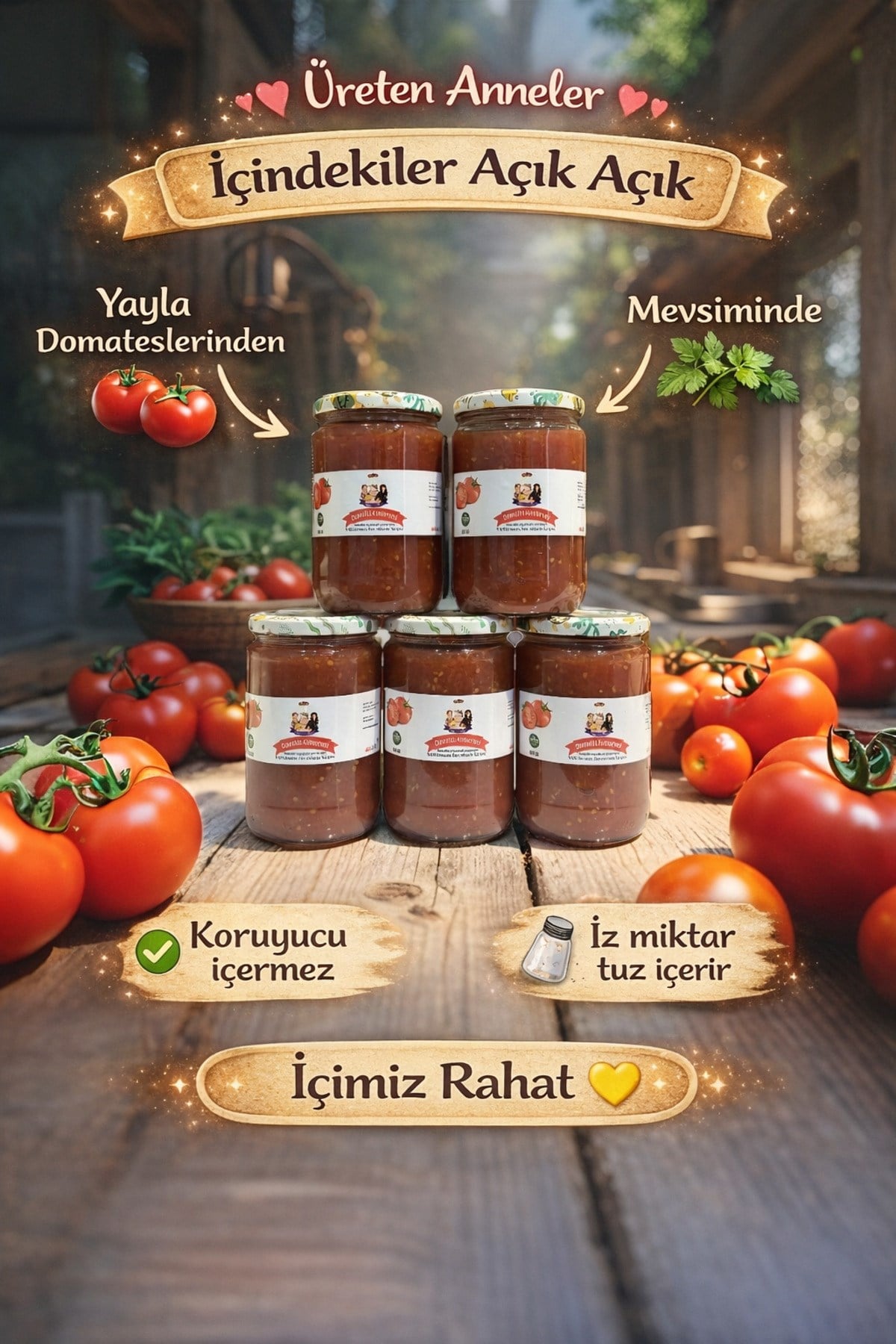 5’li Domates Konservesi