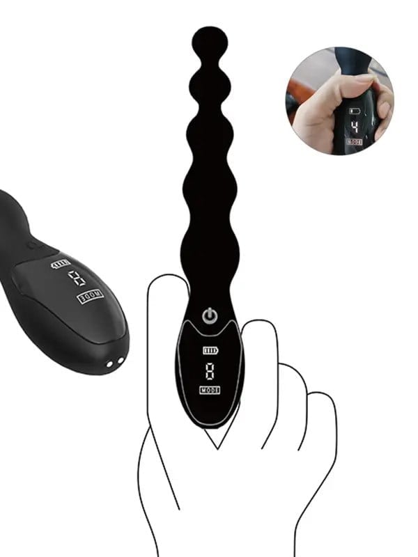 NOXXX Obsidian Solid Boncuklu Anal Şarjlı Vibratör