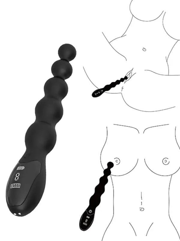 NOXXX Obsidian Solid Boncuklu Anal Şarjlı Vibratör