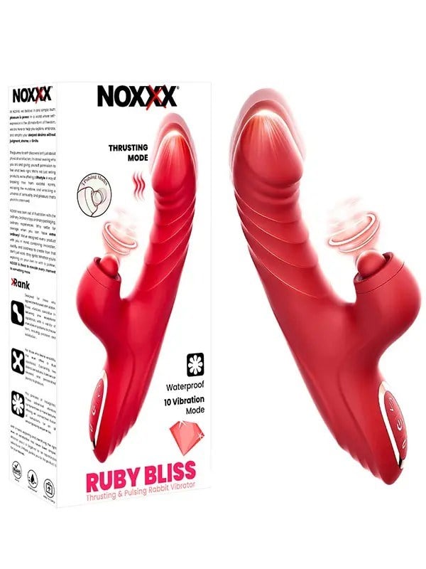 NOXXX Ruby Bliss İleri Geri Hareketli Sucking Rabbit Vibratör