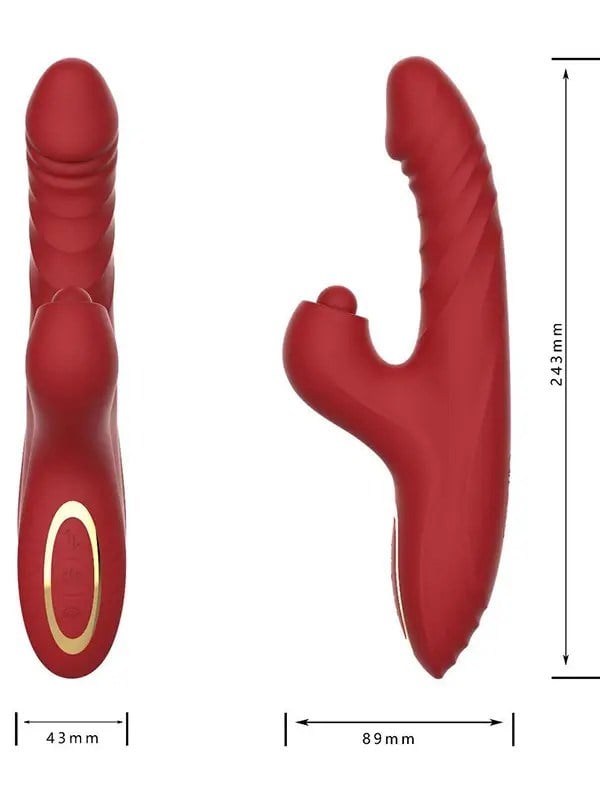 NOXXX Ruby Bliss İleri Geri Hareketli Sucking Rabbit Vibratör
