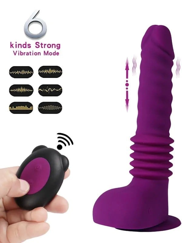 SHEQU Isaiah Thrusting İleri Geri Hareketli Uzaktan Kumandalı Şarjlı Vibratör