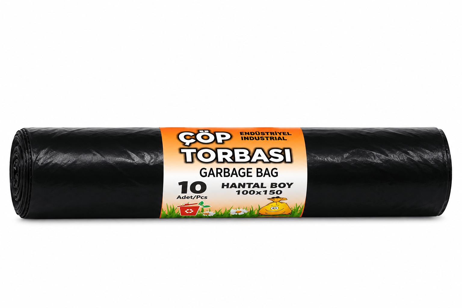 100*150 Hantal Çöp Torbası 600 Gr Siyah 10'lu Rulo (Vural)