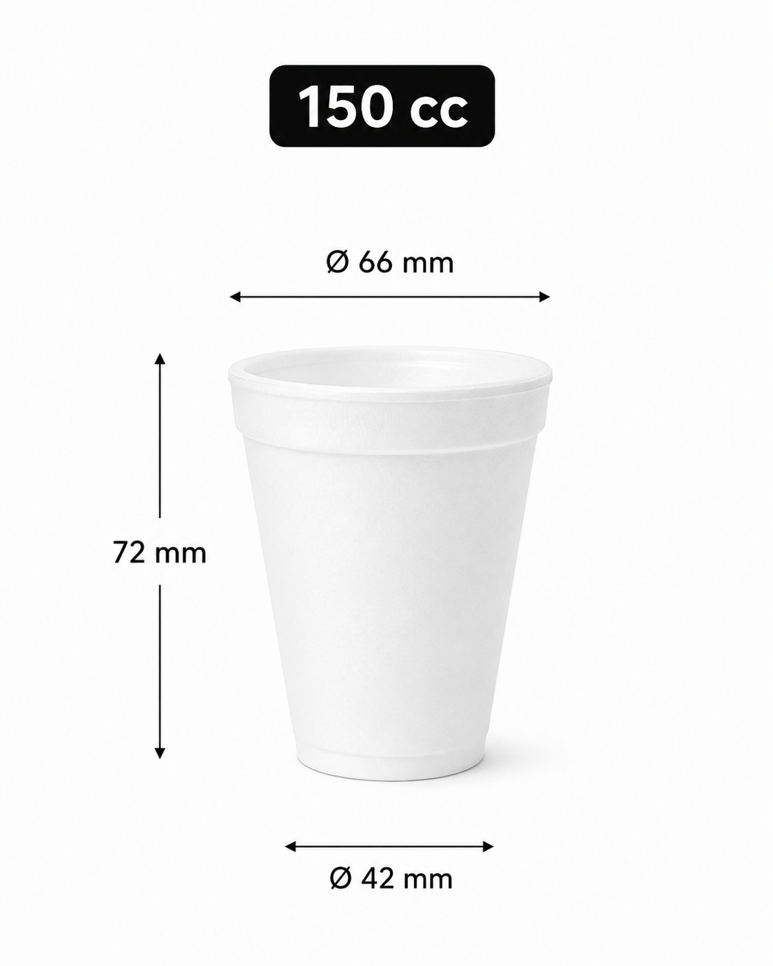 150 cc EPS Köpük Bardak (40’lı Paket)