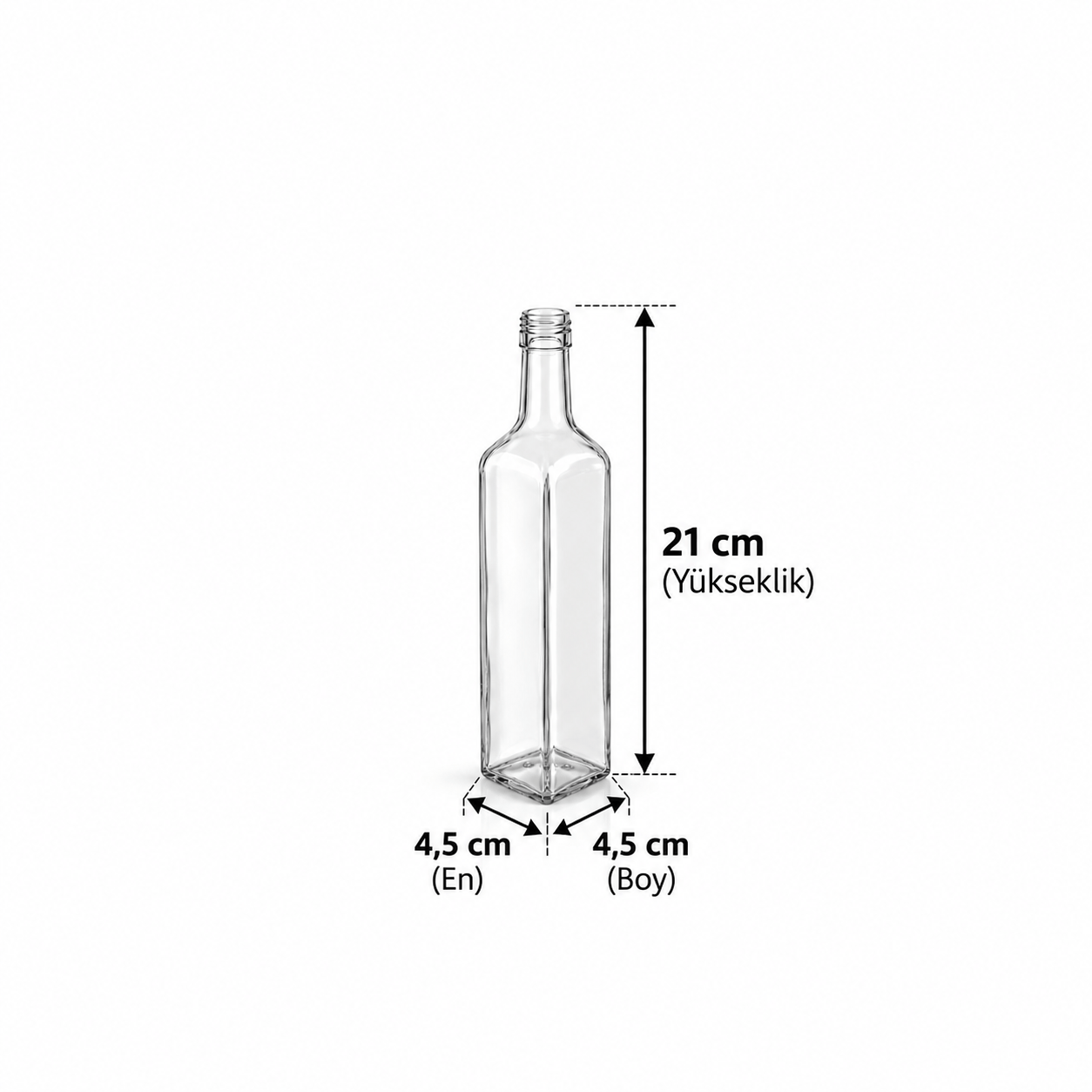 250 ML Renksiz Marasca Cam Şişe (ŞŞC 120825) 63'lü Koli