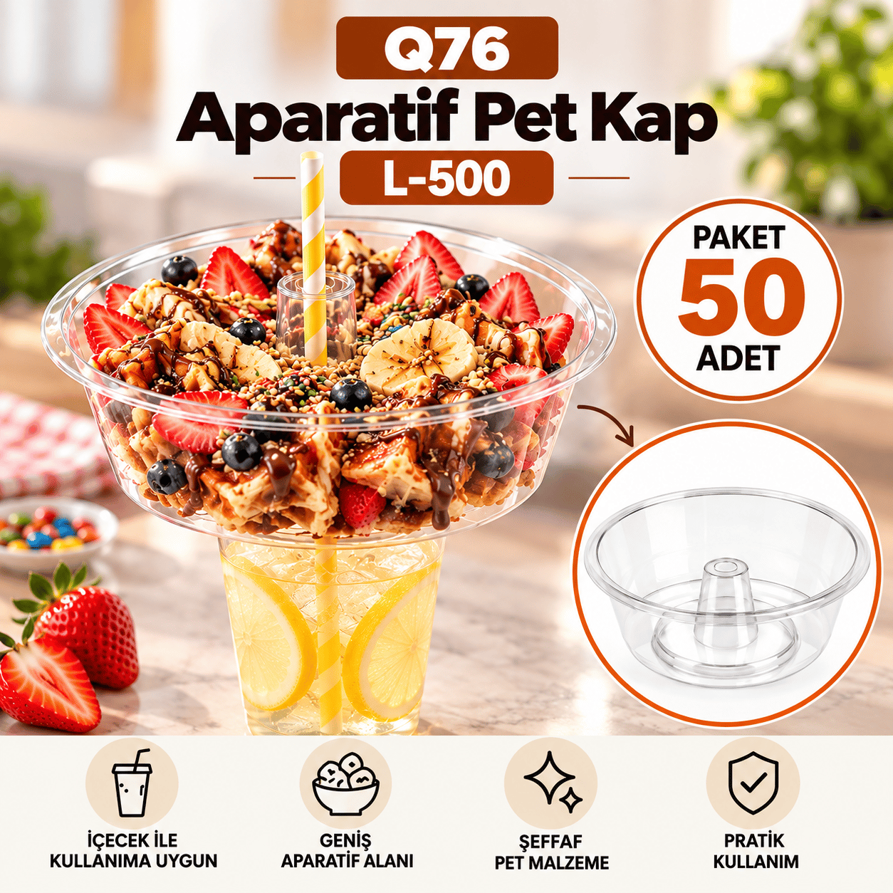 Q76 Aparatif Pet Kap L-500