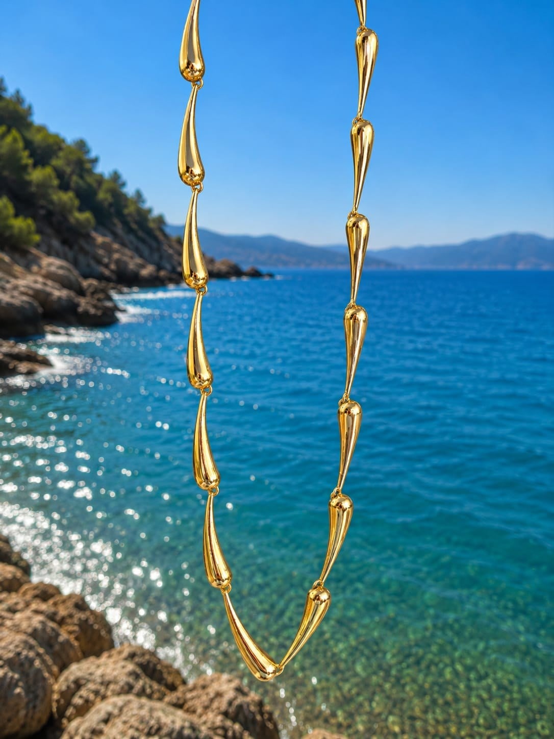 Bead Damla Gold Kolye