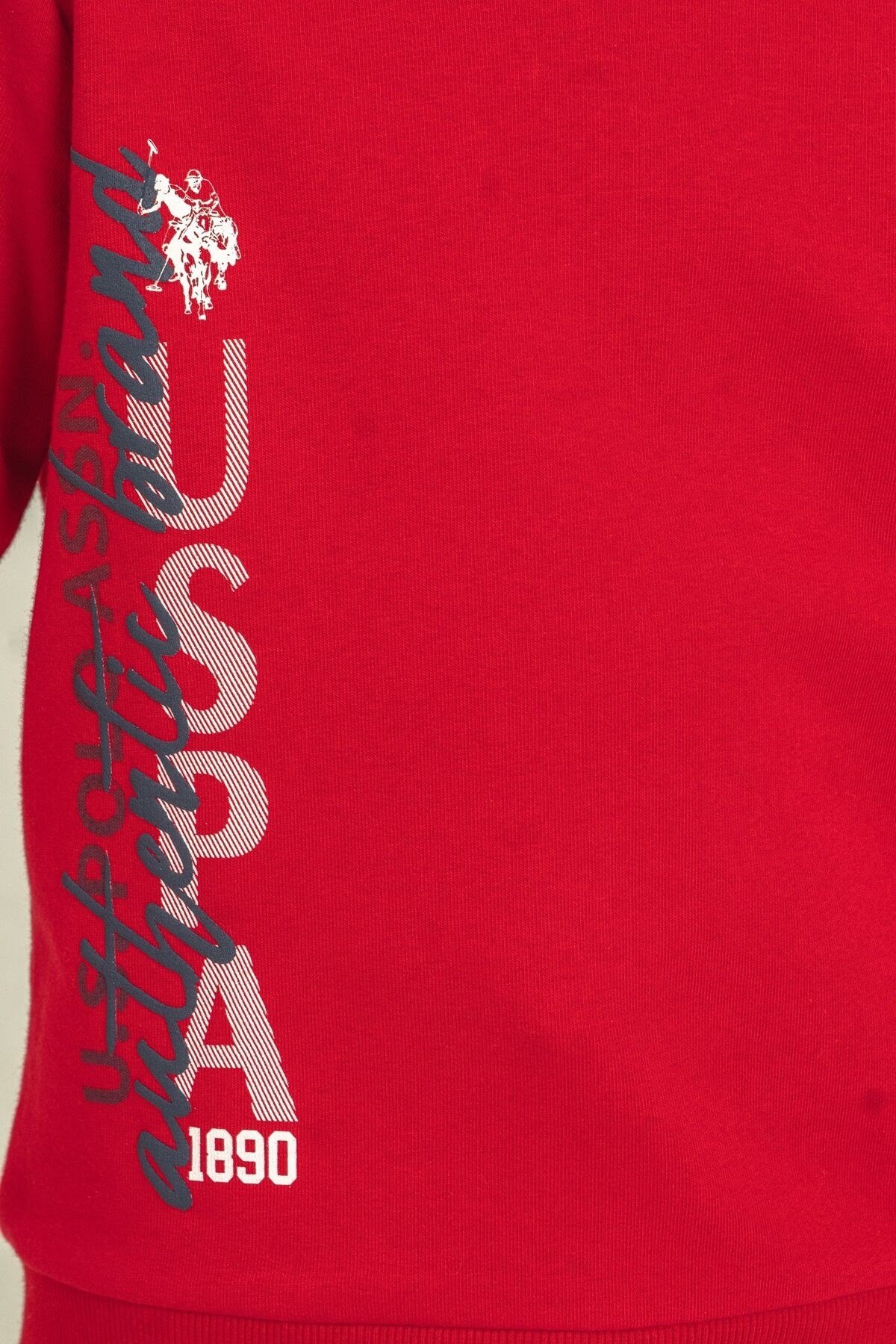 U.S. Polo Assn Erkek Çocuk Uzun Kol İkili Takım Kırmızı