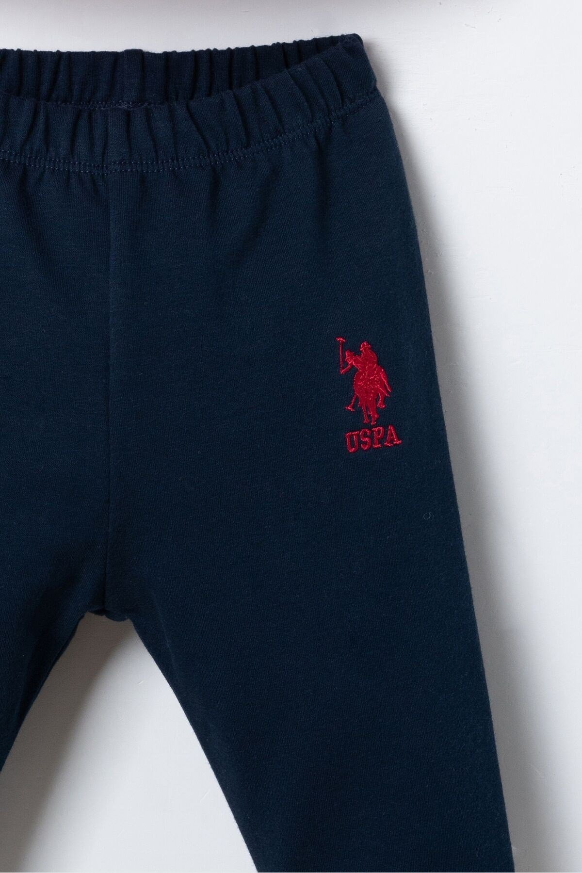 U.S. Polo Assn Erkek Bebek Uzun Kol Polo Yaka 2 li Takım Kırmızı