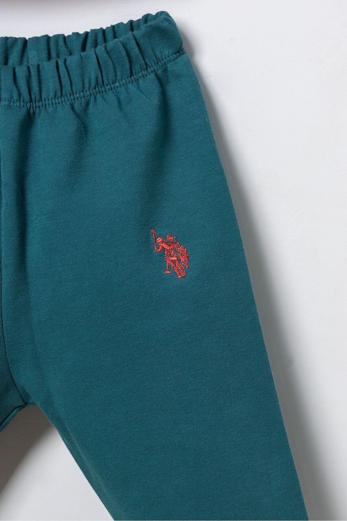 U.S. Polo Assn Erkek Bebek Baskılı 2 li Eşofman Takım Gri