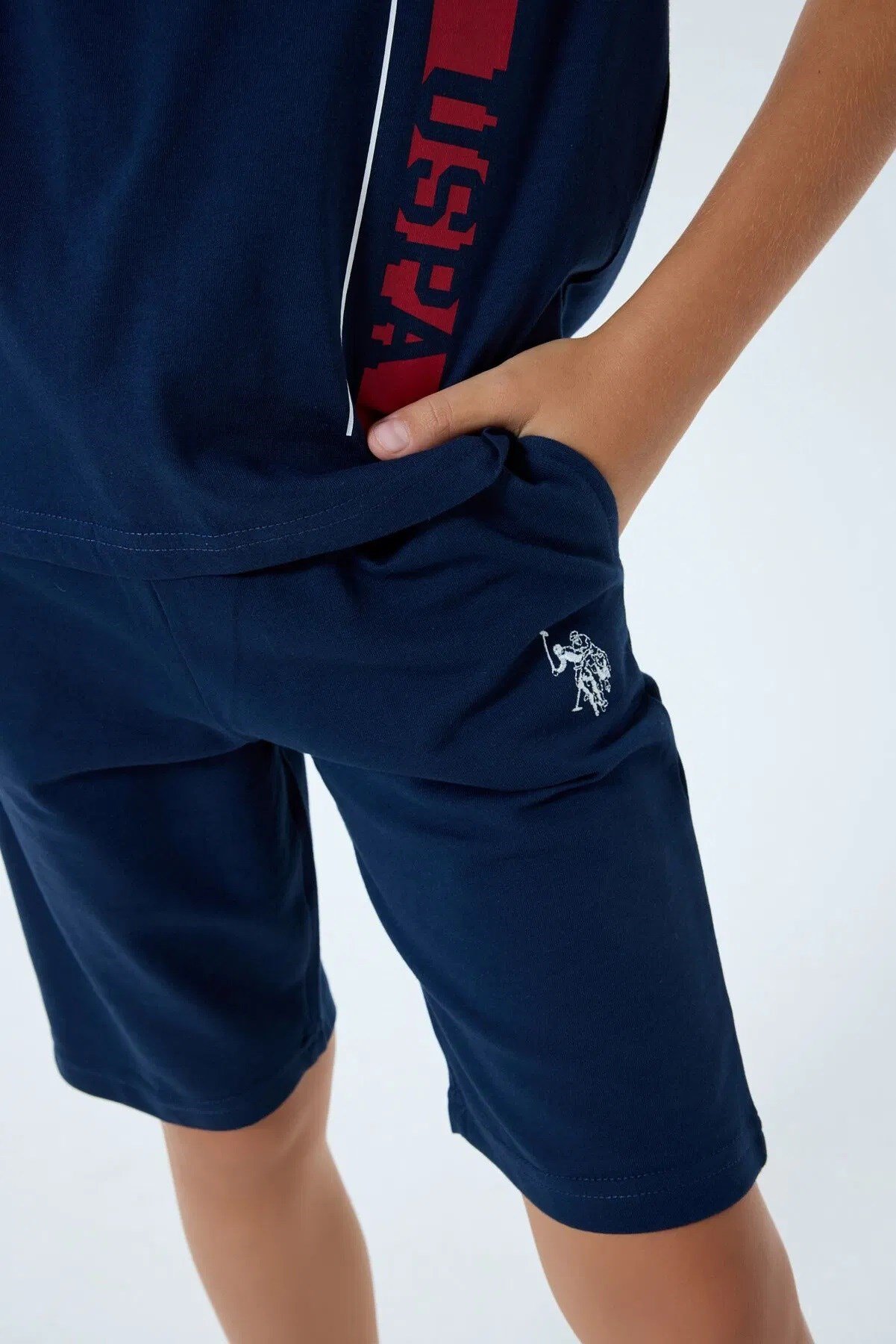 U.S. Polo Assn Erkek Çocuk Süprem Şortlu Takım Lacivert
