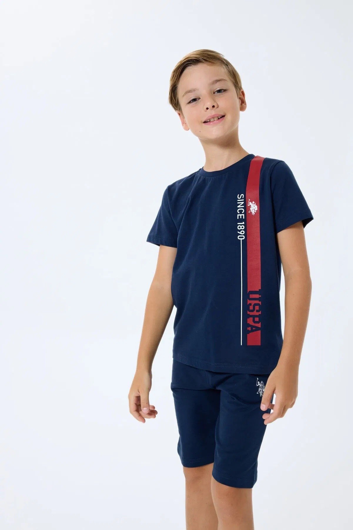 U.S. Polo Assn Erkek Çocuk Süprem Şortlu Takım Lacivert
