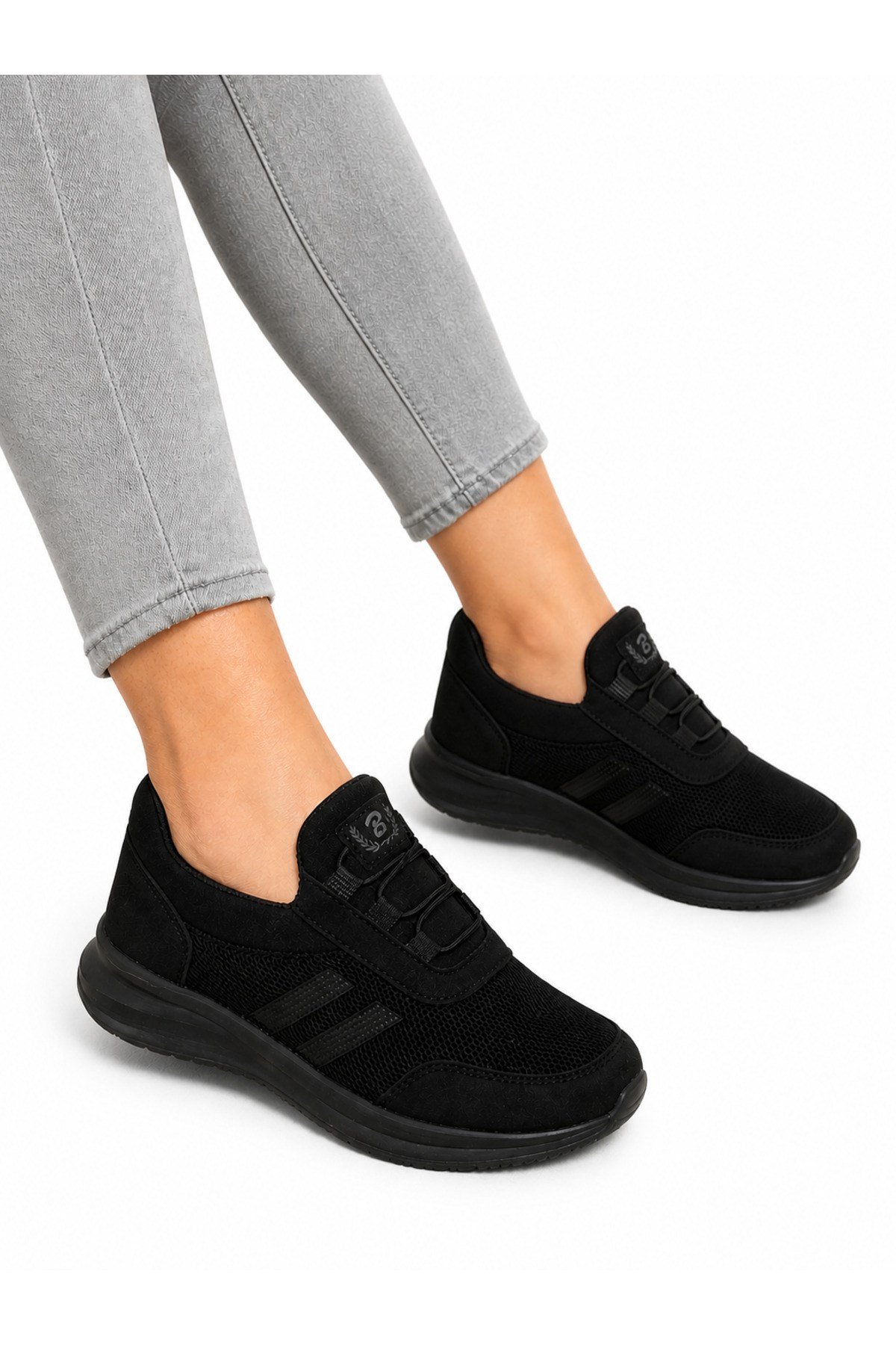 BLACK SEA Kadın File Detaylı Nefes Alan Günlük Sneaker 602
