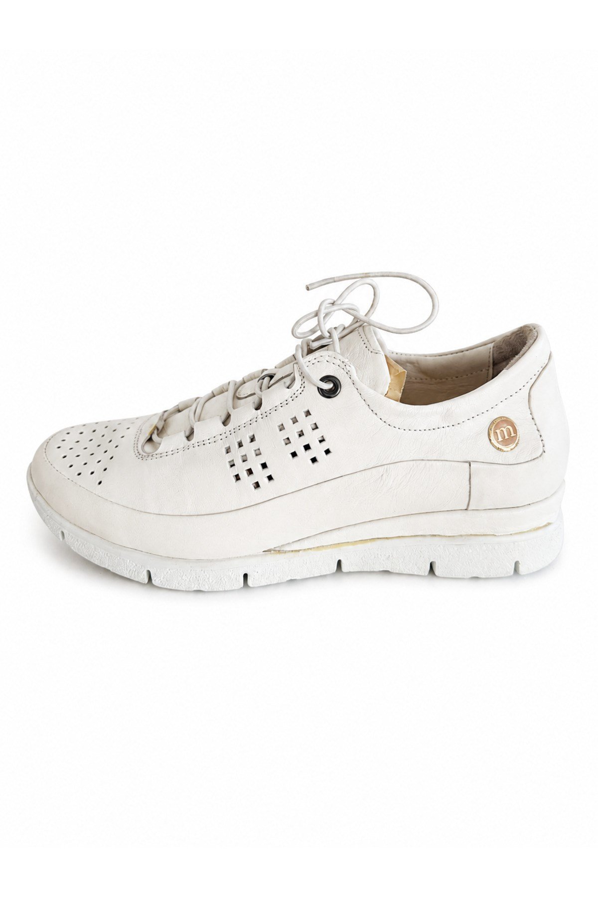 mammamia Hakiki Deri Kadın Ortopedik Sneaker
