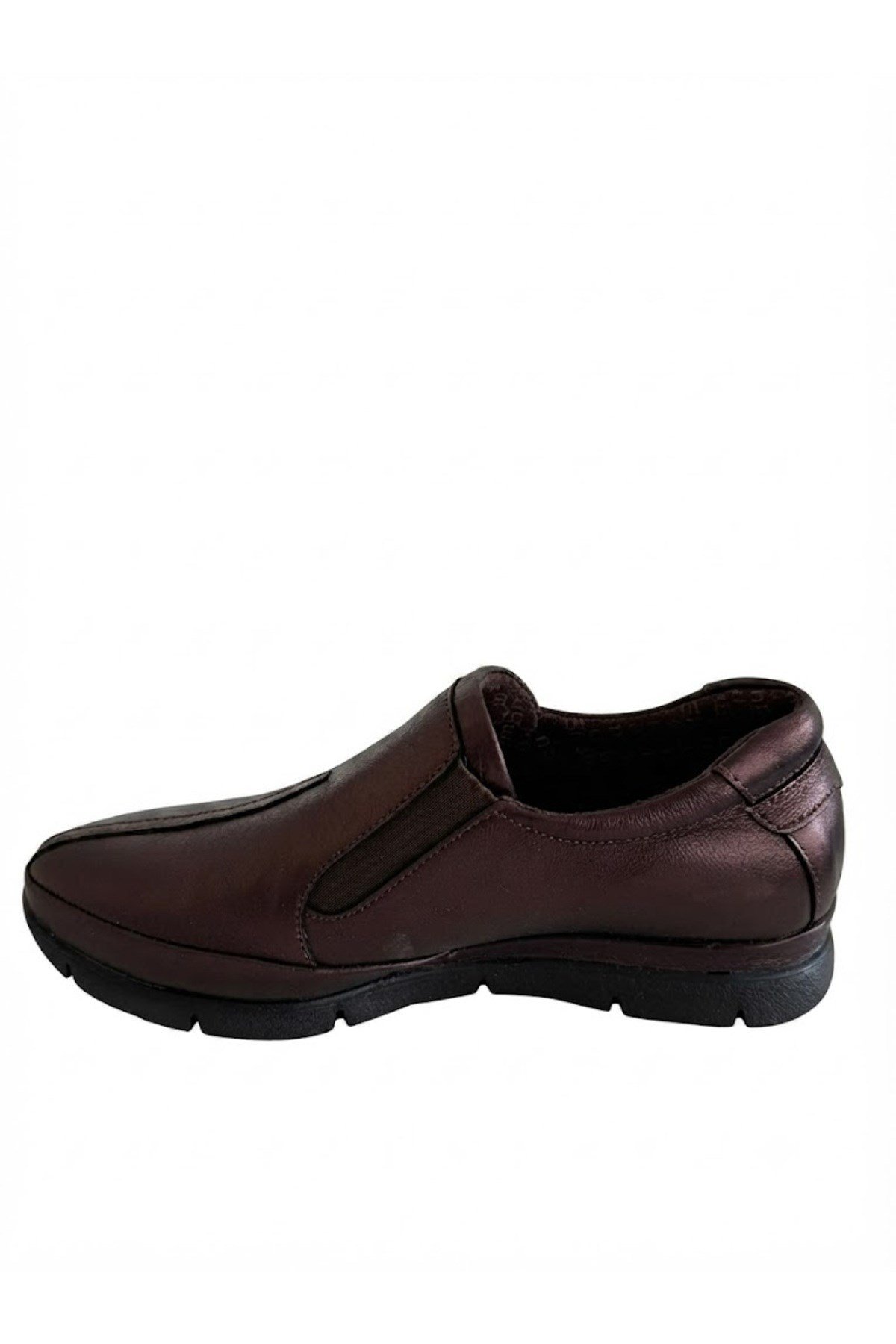 mammamia Kadın Metalik Deri Slip-On Anatomik Günlük Ayakkabı