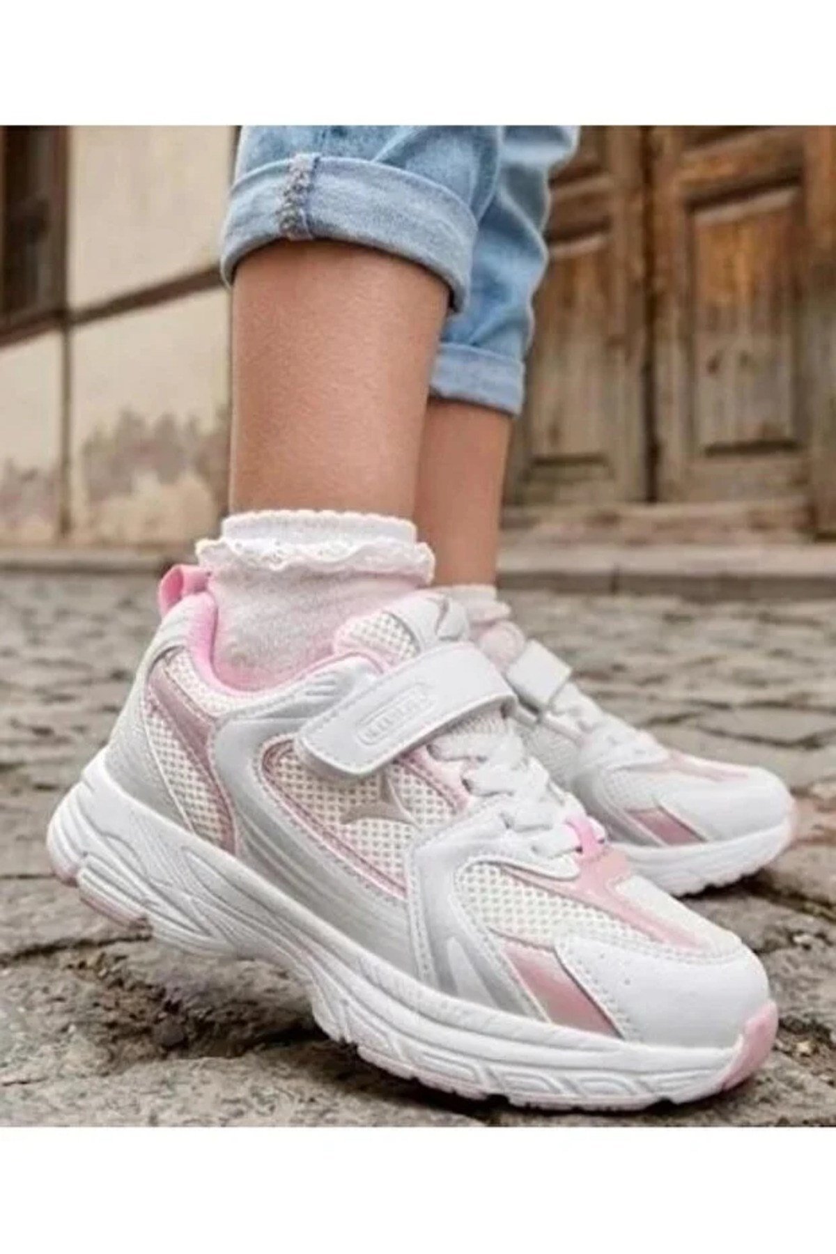 Terra-Flt 31/36 Çocuk Cırtlı Sneaker Spor Ayakkabı