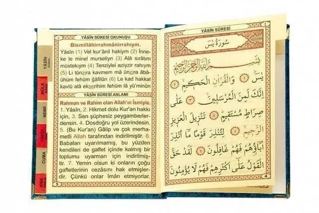 10 Adet Hediyelik  Özel Set - Kadife Kaplı Yasin Kitabı - Cep Boy - İsme Özel Plakalı - Seccadeli - Tesbihli - Kutulu - Petrol