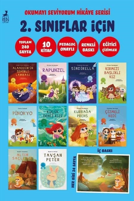 2. Sınıflar İçin Okumayı Seviyorum Hikâye Serisi