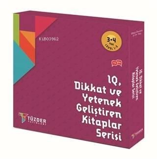 3-4+ Yaş Level 1-2 (6 Kitap);IQ Dikkat ve Yetenek Geliştiren Kitaplar Serisi