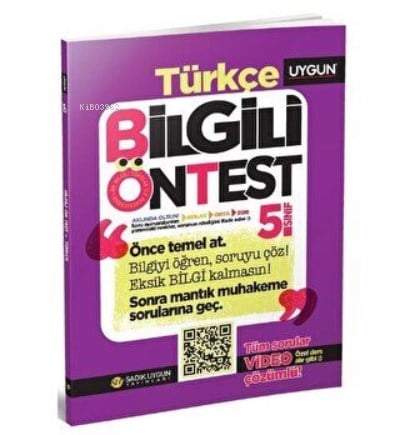5.Sınıf Bilgili Ön Test Türkçe
