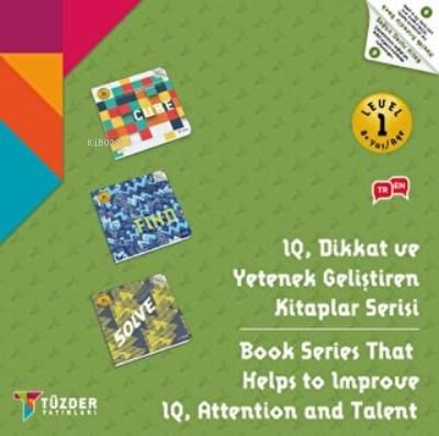 8+ Yaş Seti Level 1 (Cube, Find, Solve);IQ, Dikkat ve Yetenek Geliştiren Kitaplar Serisi