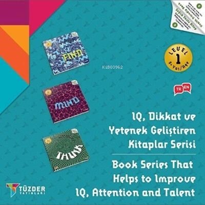 9+ Yaş Level 1 (Find, Mind, Think); IQ, Dikkat ve Yetenek Geliştiren Kitaplar Serisi