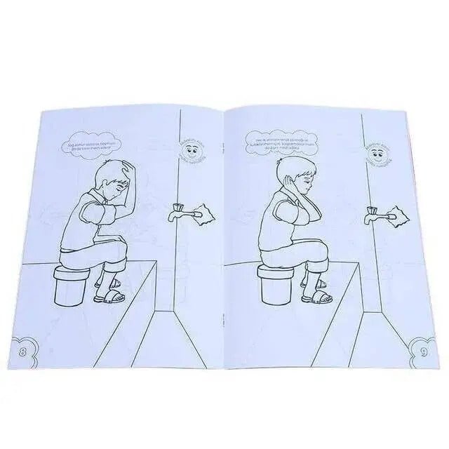 Abdest Alıyorum (Boyama Kitabı)-Dini Eğitici Kitap 1182
