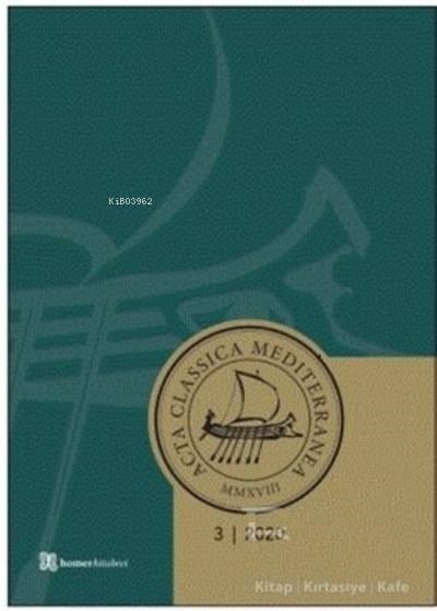 Acta Classica Mediterranea Sayı 3 2020